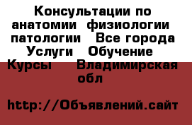 Консультации по анатомии, физиологии, патологии - Все города Услуги » Обучение. Курсы   . Владимирская обл.